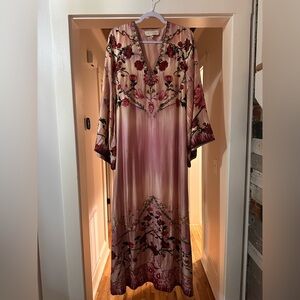 La Fuori Maxi Silk & Hand Embroided